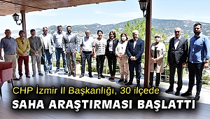 CHP İzmir İl Başkanlığı, 30 ilçede saha araştırması başlattı