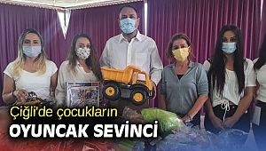 Çiğli'de çocukların oyuncak sevinci