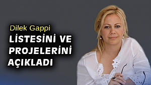 Dilek Gappi, listesini ve projelerini açıkladı