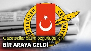 Gazeteciler basın özgürlüğü için bir araya geldi