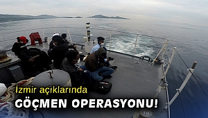 İzmir açıklarında 8 düzensiz göçmen kurtarıldı
