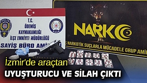 İzmir'de araçtan uyuşturucu ve silah çıktı