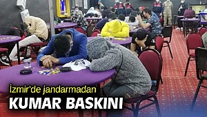 İzmir’de jandarmadan kumar baskını