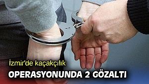 İzmir'de kaçakçılık operasyonunda 2 gözaltı