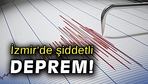 İzmir'de şiddetli deprem!