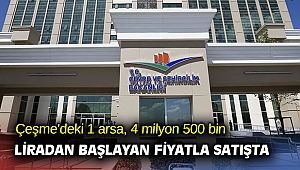 İzmir'deki bir arsa, 4 milyon 500 bin liradan başlayan fiyatla satışta