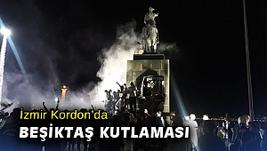 İzmir Kordon’da Beşiktaş kutlaması