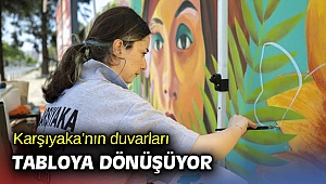 Karşıyaka’nın duvarları tabloya dönüşüyor 