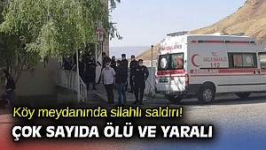 Köy meydanındaki silahlı saldırıda çok sayıda ölü ve yaralı