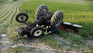 Manisa’da traktör devrildi: 1 ölü