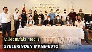 Millet İttifakı meclis üyelerinden manifesto