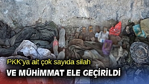 PKK'ya ait çok sayıda silah ve mühimmat ele geçirildi