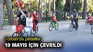 Torbalı'da pedallar 19 Mayıs için çevrildi