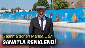 Yaşama dönen Manda Çayı sanatla renklendi