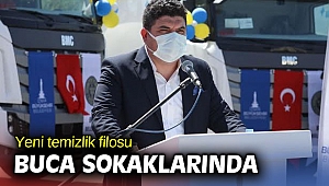 Yeni temizlik filosu Buca sokaklarında 