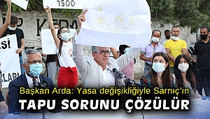Başkan Arda: Yasa değişikliğiyle Sarnıç'ın tapu sorunu çözülür