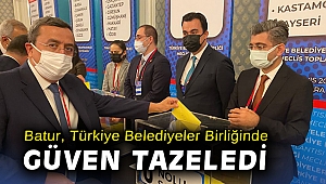 Batur, Türkiye Belediyeler Birliğinde güven tazeledi