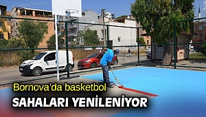 Bornova’da basketbol sahaları yenileniyor