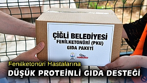 Çiğli Belediyesi'nden Fenilketonüri hastalarına düşük proteinli gıda desteği