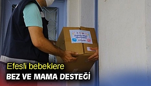 Efesli bebeklere bez ve mama desteği