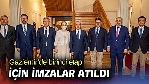Gaziemir’de birinci etap için imzalar atıldı