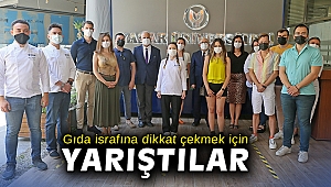 Gıda israfına dikkat çekmek için yarıştılar