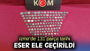 İzmir'de 131 parça tarihi eser ele geçirildi