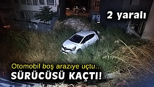İzmir’de boş araziye uçan otomobilin sesini duyan vatandaşlar: