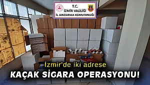 İzmir'de iki adrese kaçak sigara operasyonu: 2 gözaltı