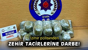 İzmir'de uyuşturucu satıcılarına darbe: Bir araçta 26 kilo bonzai ele geçirildi