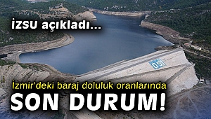 İzmir'deki baraj doluluk oranlarında son durum ne?