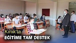 Kınık'ta eğitime tam destek