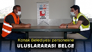 Konak Belediyesi personeline uluslararası belge
