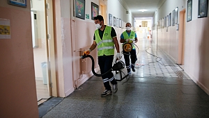 Konak'ta okullara LGS dezenfeksiyonu
