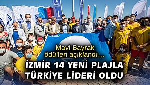 Mavi Bayrak ödülleri açıklandı… İzmir 14 yeni plajla Türkiye lideri oldu