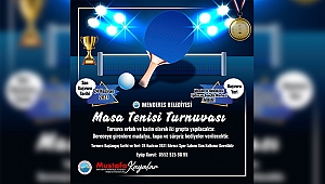 Menderes’te masa tenisi turnuvası