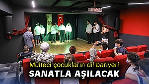 Mülteci çocukların dil bariyeri sanatla aşılacak