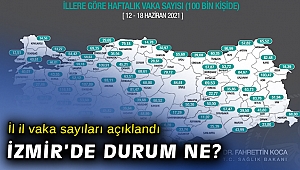 Sağlık Bakanı Koca, illere göre haftalık vaka haritası yayınladı