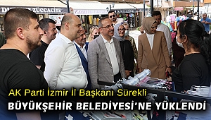 AK Parti İzmir İl Başkanı Sürekli, İzmir Büyükşehir Belediyesi'ne yüklendi