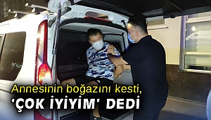 Annesinin boğazını kesti, ‘Çok iyiyim’ dedi