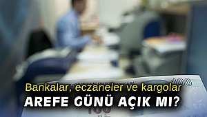 Bankalar, eczaneler ve kargolar arefe günü açık mı?