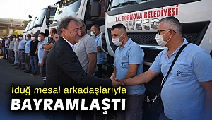 Başkan İduğ mesai arkadaşlarıyla bayramlaştı