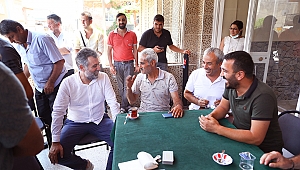 Başkan Sandal, Onur Mahallesi'nde esnafı ziyaret etti