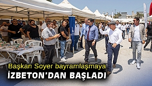 Başkan Soyer bayramlaşmaya İZBETON’dan başladı