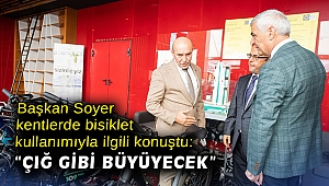 Başkan Soyer kentlerde bisiklet kullanımıyla ilgili konuştu: “Çığ gibi büyüyecek”