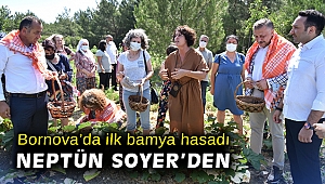 Bornova’da ilk bamya hasadı Neptün Soyer’den