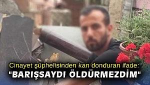 Cinayet şüphelisinden kan donduran ifade: