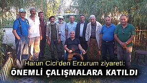 Harun Cici'den Erzurum ziyareti: Önemli çalışmalara katıldı