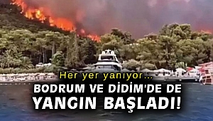 Her yer yanıyor… Bodrum ve Didim'de de yangın başladı!