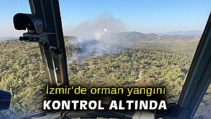 İzmir’de orman yangını kontrol altında